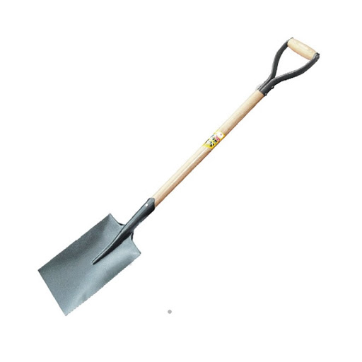 xẻng vuông cán gỗ